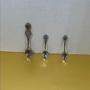 Elegant Silver Souvenir Spoon Set